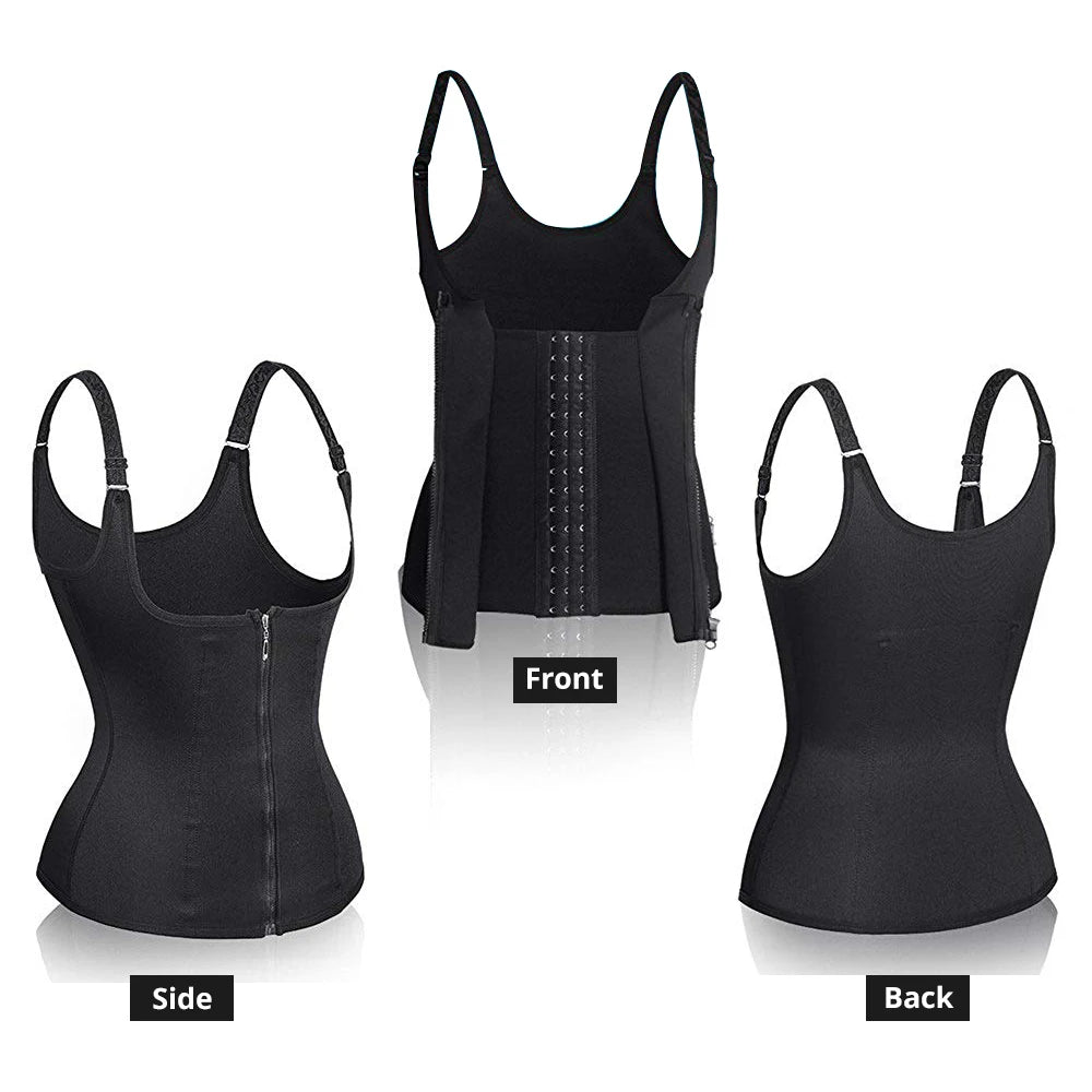 CXZD Plus Size S-4XL Body Shapers Vest Waist Trainer Slimming Vest Shapewear Weight Loss Waist Shaper Corset