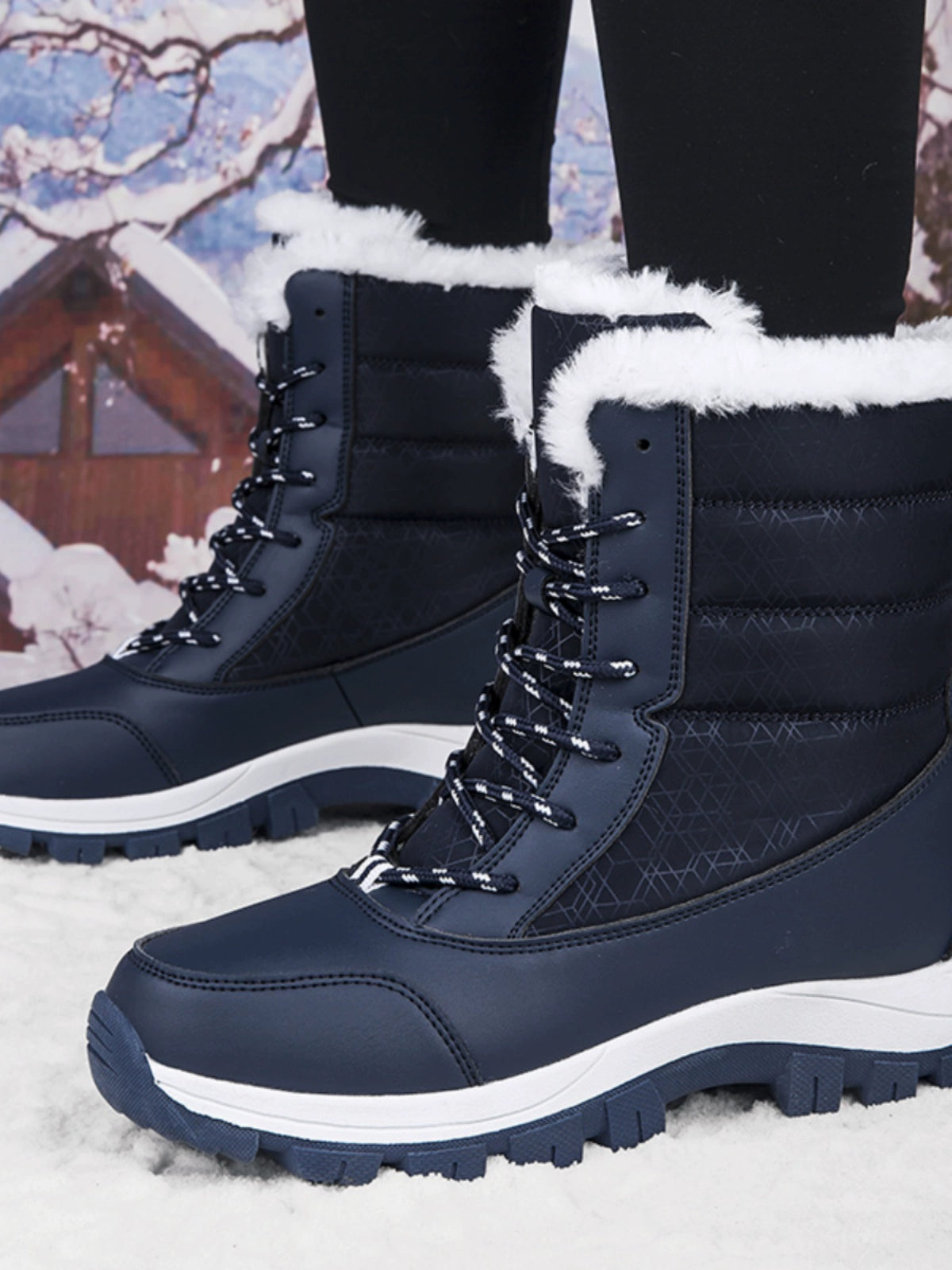 Special Price Brand Women's Shoes Northeast Snow Boots Women's Thickened Fleece-lined Winter Waterproof Non Slip Plus Size Outdoor Sports Cotton Shoes