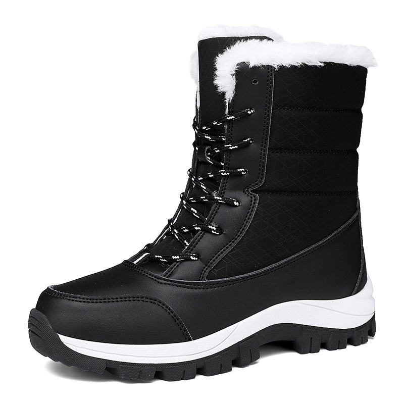 Special Price Brand Women's Shoes Northeast Snow Boots Women's Thickened Fleece-lined Winter Waterproof Non Slip Plus Size Outdoor Sports Cotton Shoes