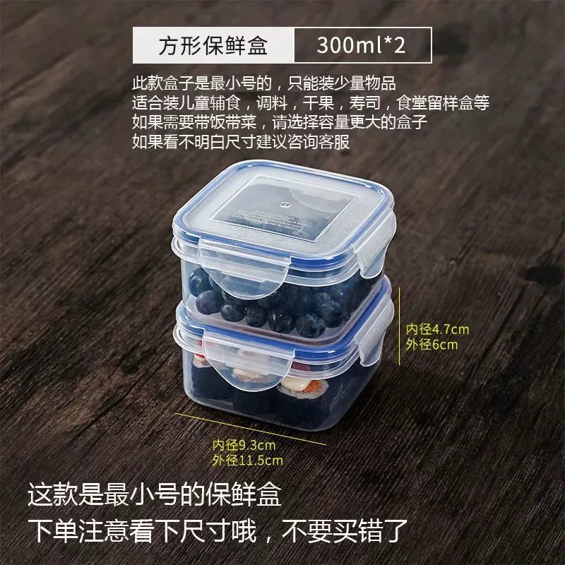 Small Size Plastic Fruit Microwave Oven Canteen Crisper