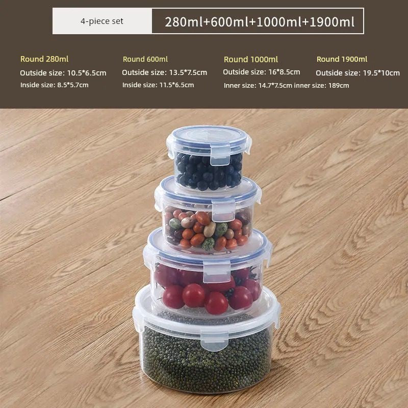 Small Size Plastic Fruit Microwave Oven Canteen Crisper
