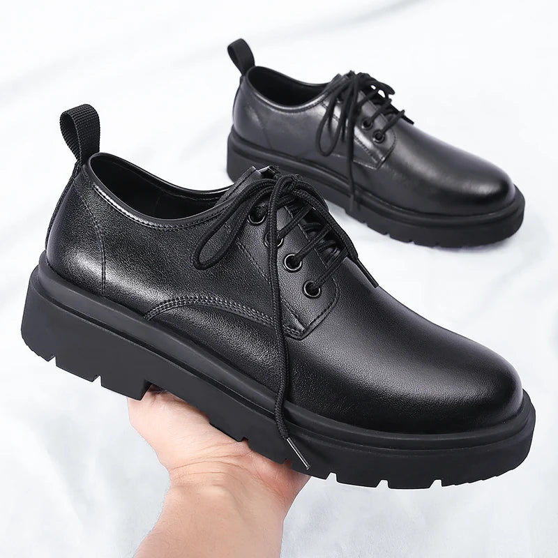 Casual Leather Men's Formal Dress Footwear Anti Slip Leisure Oxford Shoes Versatile Male Sneakers Outdoor Walking Shoes Trainers