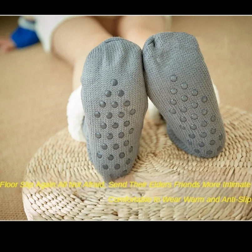 Fuzzy Slippers Socks Women Winter Plush Anti non slip Grip Soft Floor Sock Female thick Fluffy Sleeping Short Thermal Sock