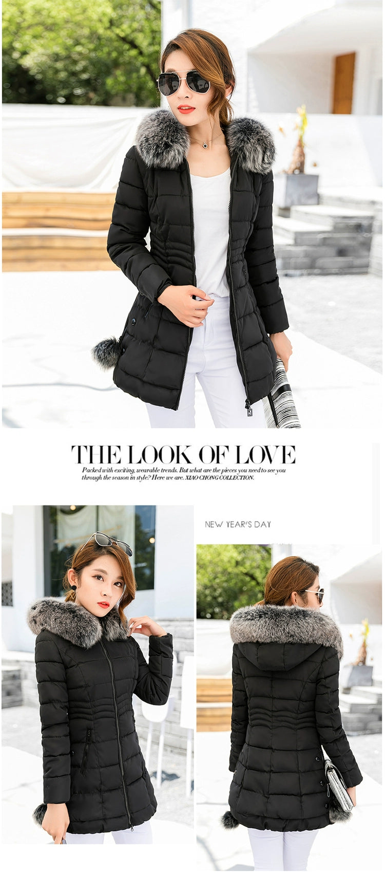 Thickened Women's Cotton-Padded Clothes Slim Fit Warm New Winter Clothes