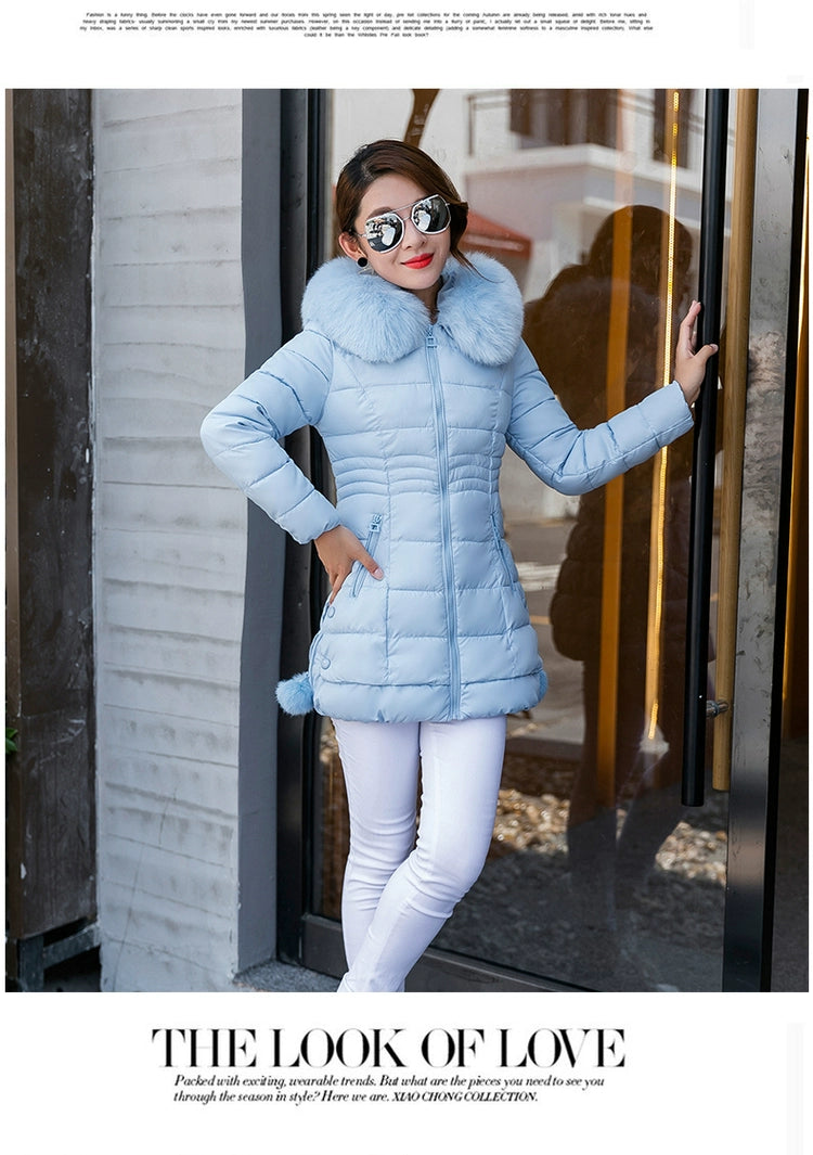 Thickened Women's Cotton-Padded Clothes Slim Fit Warm New Winter Clothes