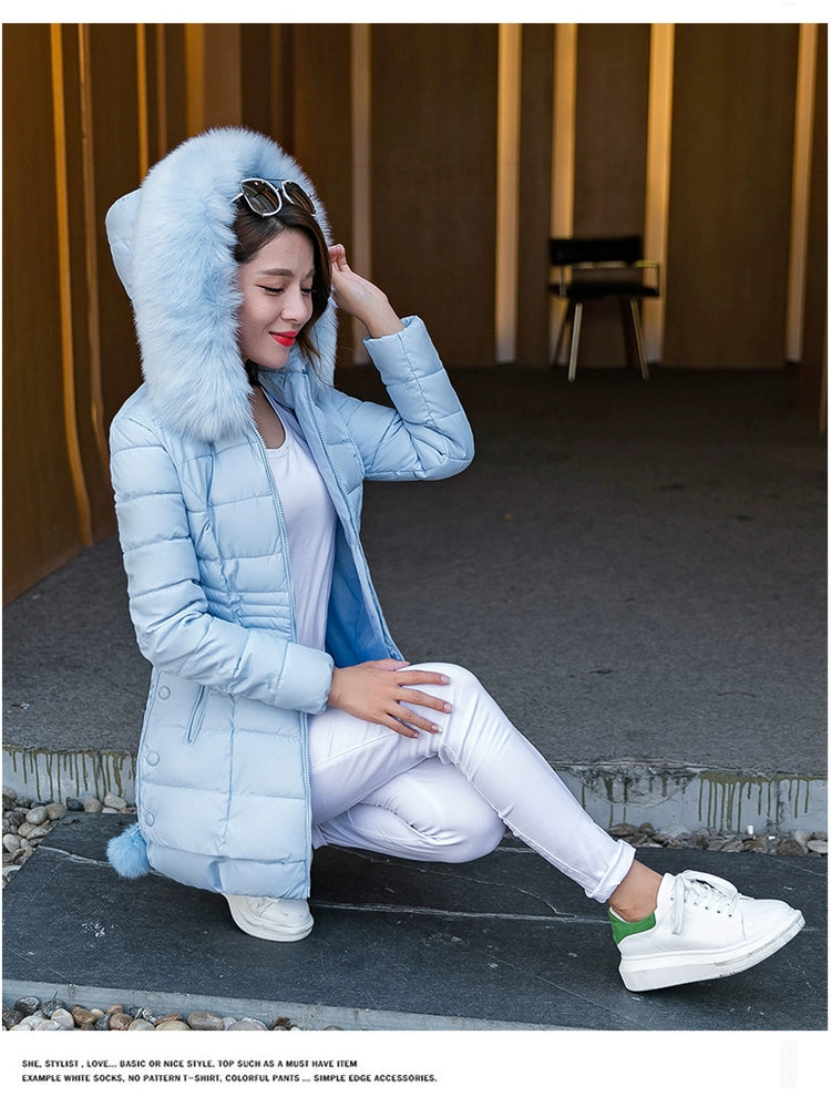 Thickened Women's Cotton-Padded Clothes Slim Fit Warm New Winter Clothes