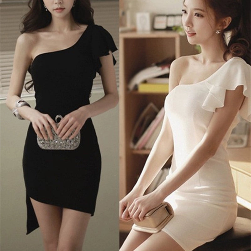 Nightclub Pop Bar Sexy Slimming Short Formal Dress