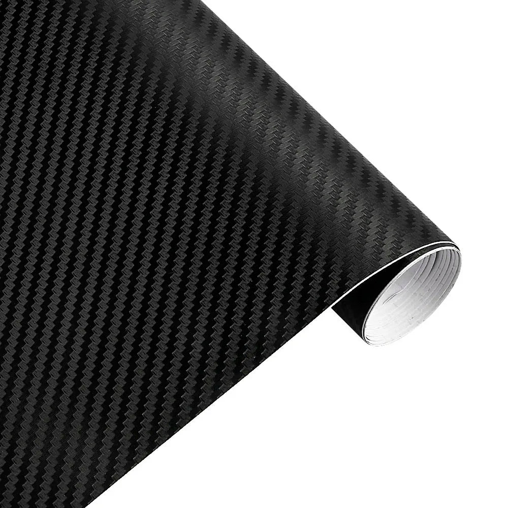 50cm Wide 3D Carbon Fiber Vinyl Film 3M Car Stickers Waterproof DIY Auto Vehicle Motorcycle Car Styling Wrap Roll Accessories