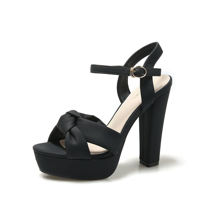 SW Banquet Platform Thick Sole Strap Sandals