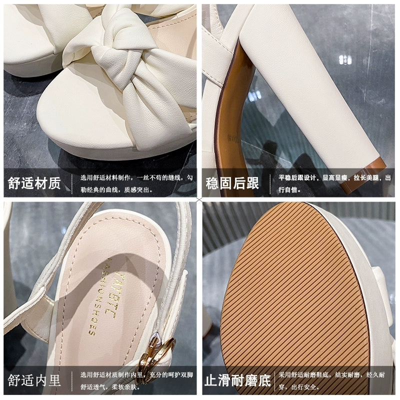 SW Banquet Platform Thick Sole Strap Sandals