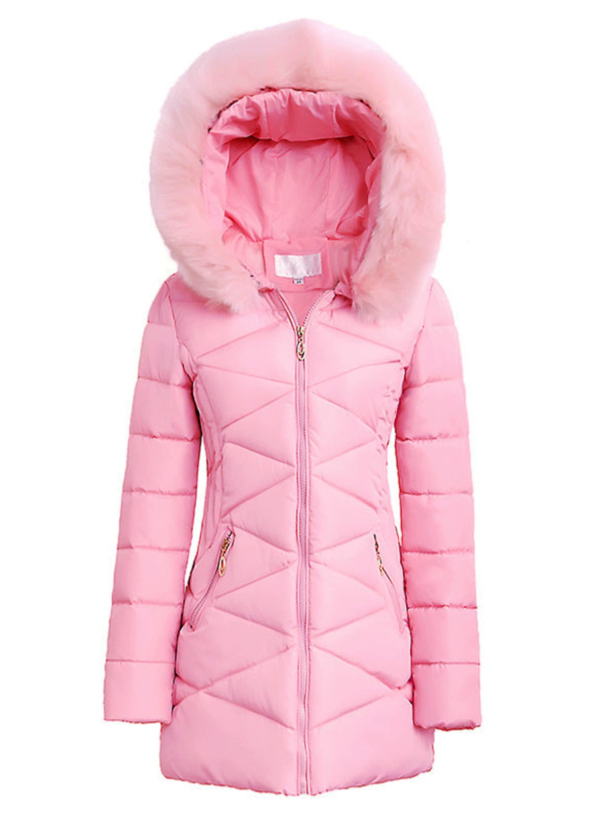 Mid Length Long Length Winter Cotton-Padded Jacket Slim-Fit Women's down Jacket