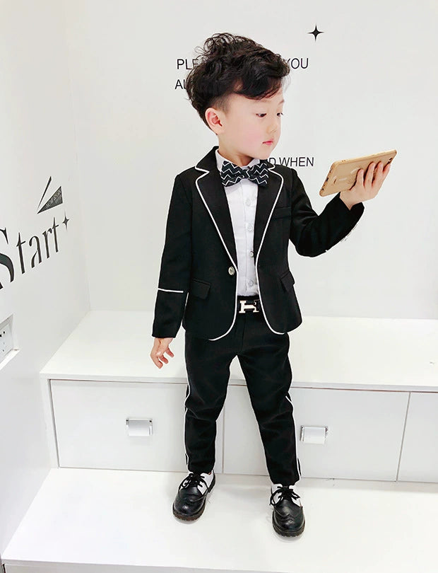 Red Wedding Casual Spring Children's Suit