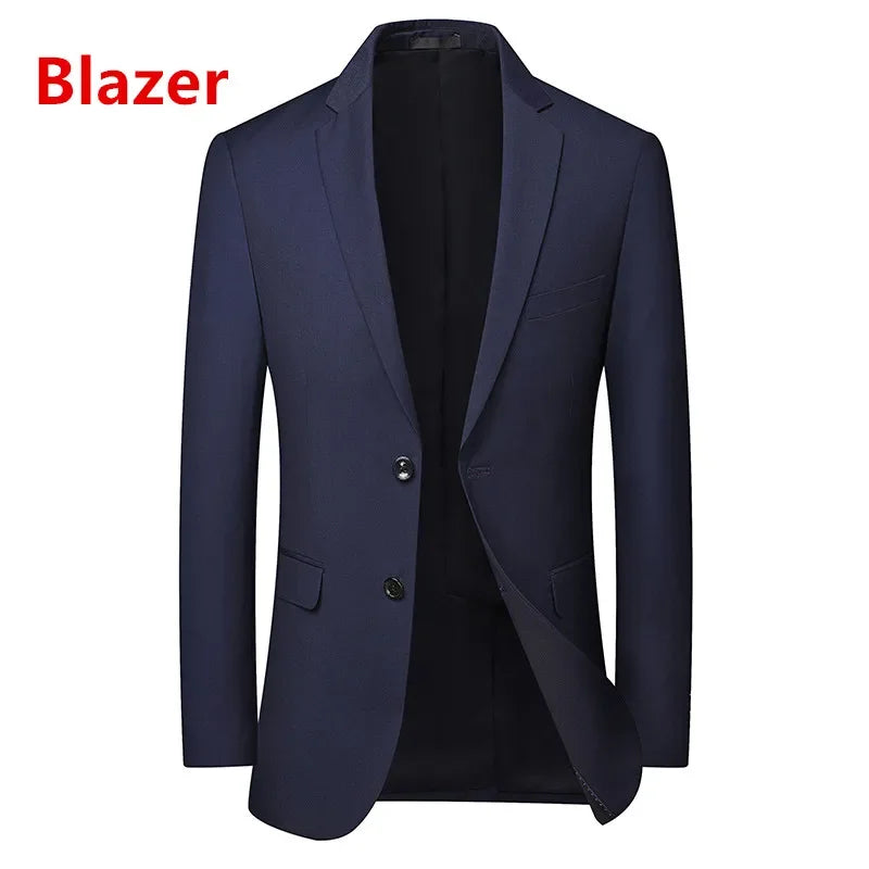 New Wedding Suit for Men (suit + Vest + Trousers) Solid Color Business Suit 3/2 Business Suit for The Bridegroom and Best Man