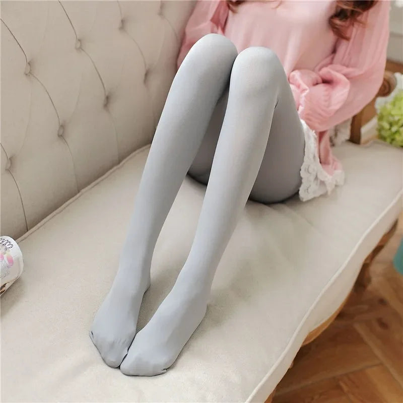 Women Black Sexy Tights Opaque Pantyhose 120D Seamless Winter Warm For Women Spring Autumn Nylon Stockings Footed Thick Stocking