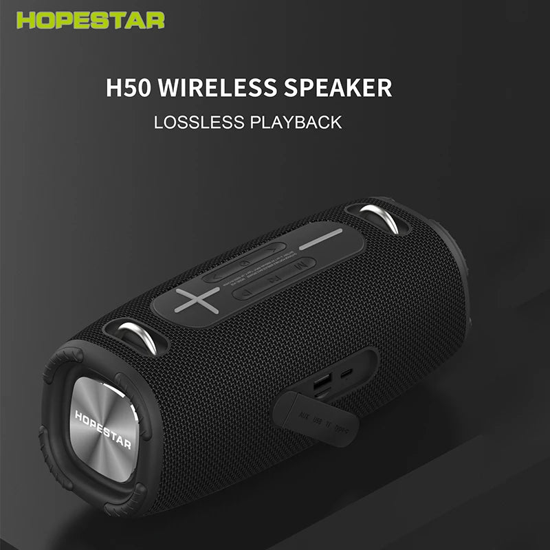 Hopestars LPX6 Waterproof Speaker Portable Column TWS Stereo Wireless Subwoofers With RGB Light TF FM Caixa De Som Bluetooth H50