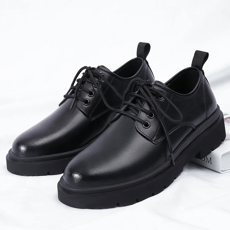 Casual Leather Men's Formal Dress Footwear Anti Slip Leisure Oxford Shoes Versatile Male Sneakers Outdoor Walking Shoes Trainers
