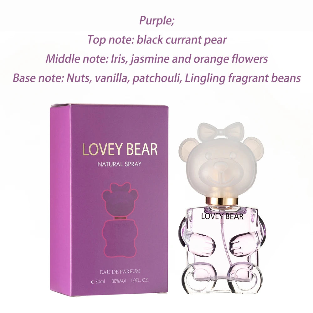 Cute Bear Women Eau De Parfum Spray High Quality Elegant Perfume Lasting Love Fragrance Musk Pheromone Light Men‘ Fragrance