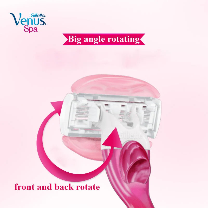 Gillette Venus Women Razor Blade with Smooth Spa Soap 3 Layer Sharp Shave Blade Lady Body Curve Replacement Blade Heads Gifts