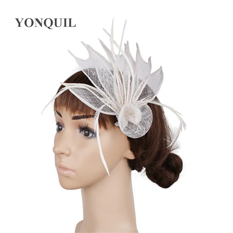 Girs Fascinator Nice Sinamay Show Headwear Hairpin Ladies Fashion Chuch Headwear Hair brooch Women Wedding Hair Accessories