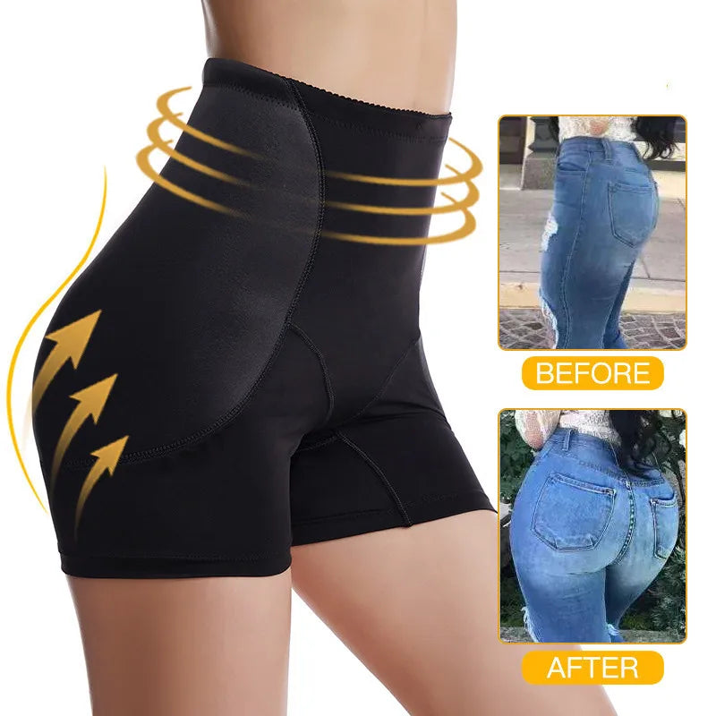 Women Butt Lifter Panty Fake Buttock Body Shaper Padded Underwear Lady Lift Bum High Waist Tummy Control Hip Panties