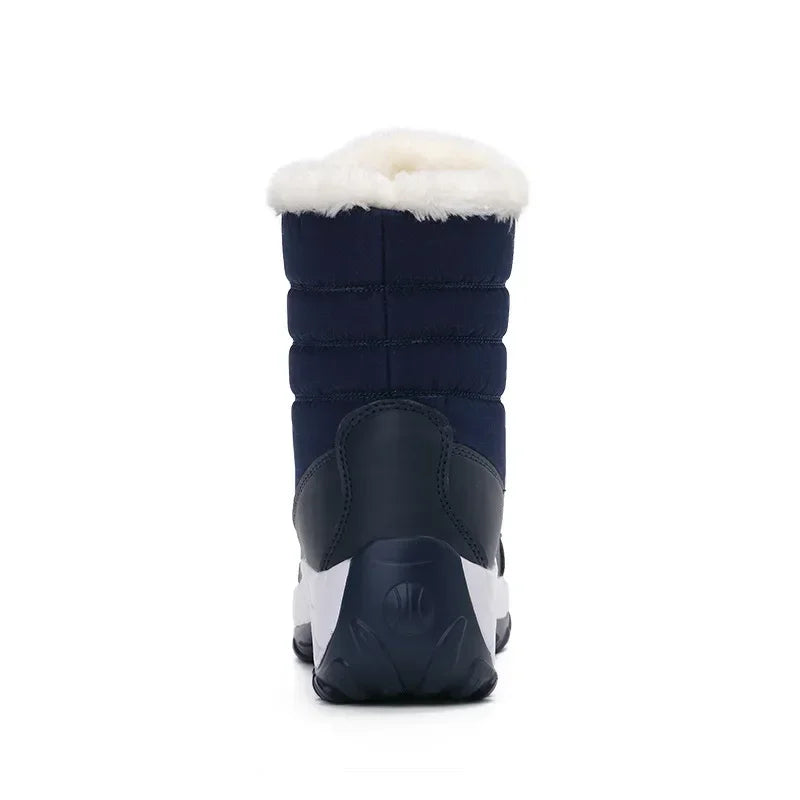 2024 New Cotton Shoes Waterproof and Cold proof Long Boots for Women Outdoor with Thick Velvet and Warmth Snow Boots