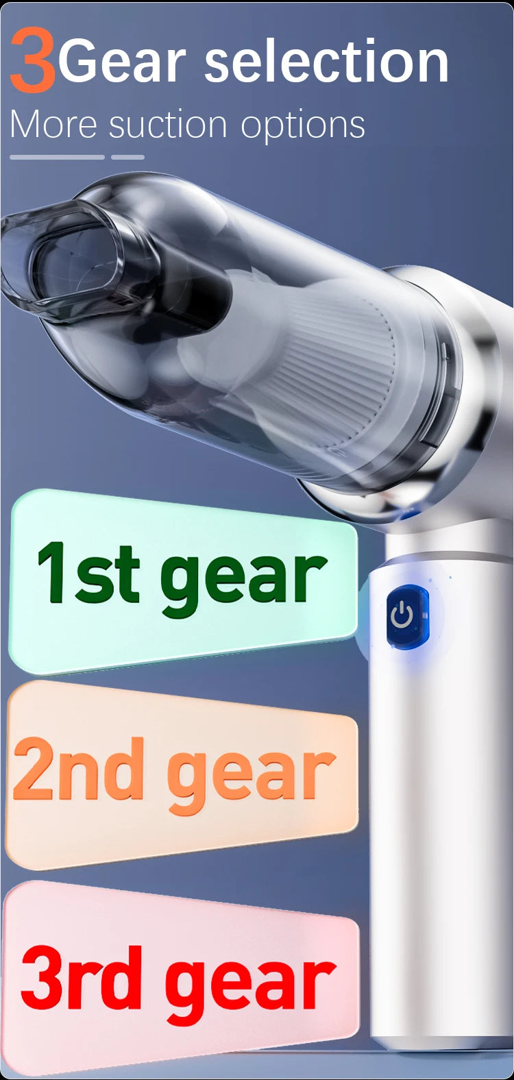 SZUK 180000PA Car Vacuum Cleaner Wireless Mini Handheld Strong Suction Cleaning Machine Portable Vacuum Cleaner for Car Home