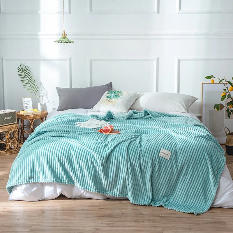 Throw Blanket for Sofa Winter Blanket King Size Home Warm Plaid Comforter Bedspread Bedding Sheet