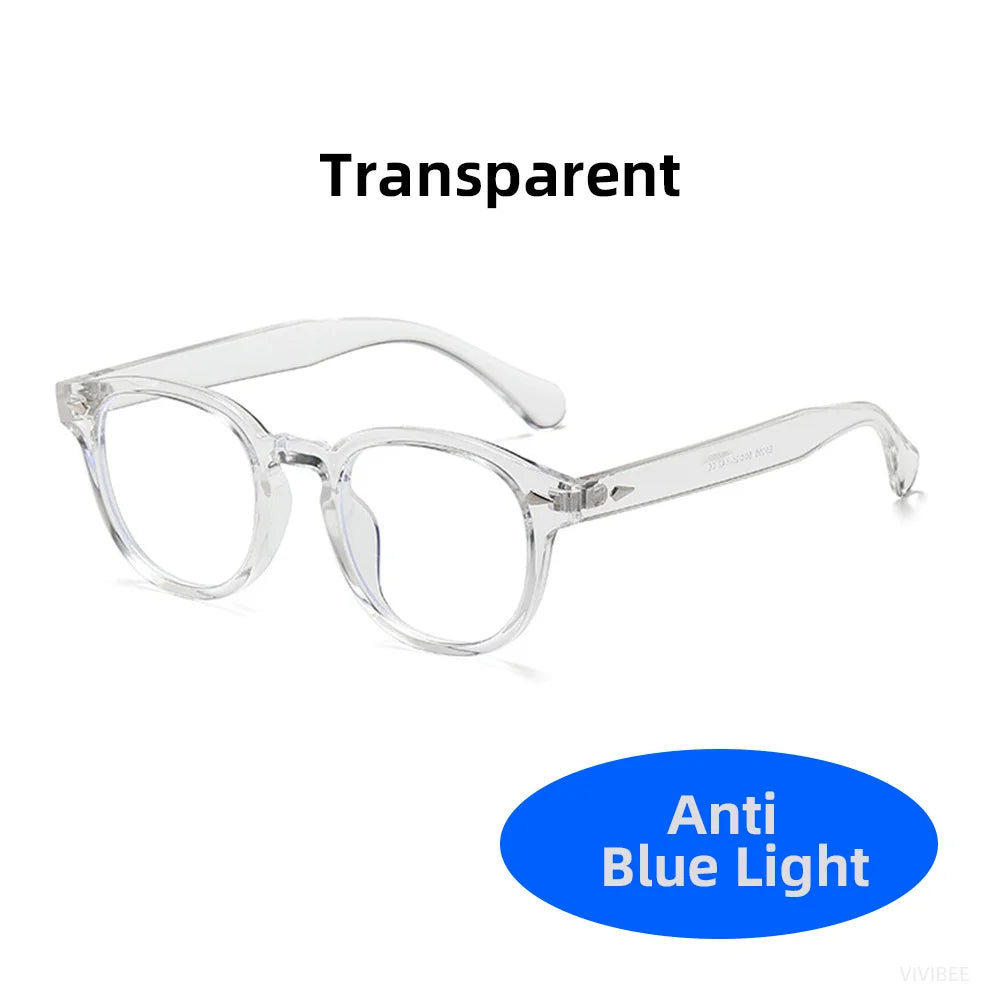 Classic Square Black Blue Light Blocking Glasses 2024 Men Vintage CLear Bluelight Lens Eyeglasses Frame Women