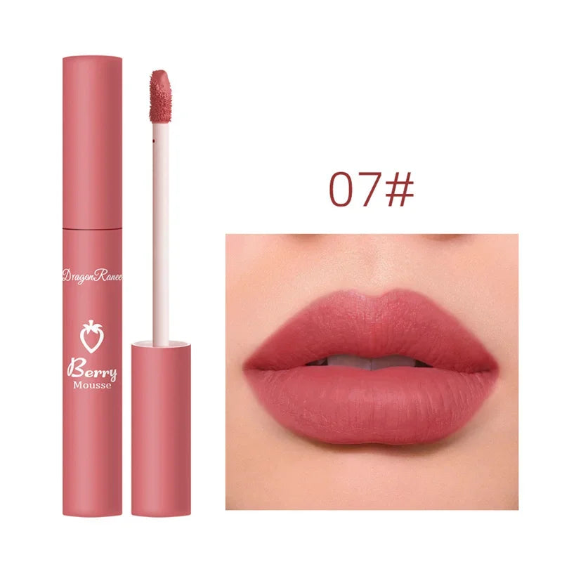 Liquid Lipstick Sexy Long Lasting Lipgloss Moisturizing Matte Velvet Lip Glaze Waterproof Non-marking Natural Lips Makeup Tint