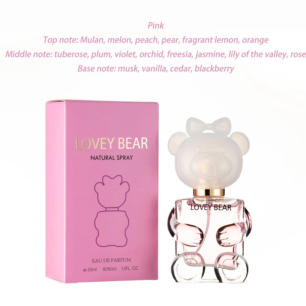 Cute Bear Women Eau De Parfum Spray High Quality Elegant Perfume Lasting Love Fragrance Musk Pheromone Light Men‘ Fragrance