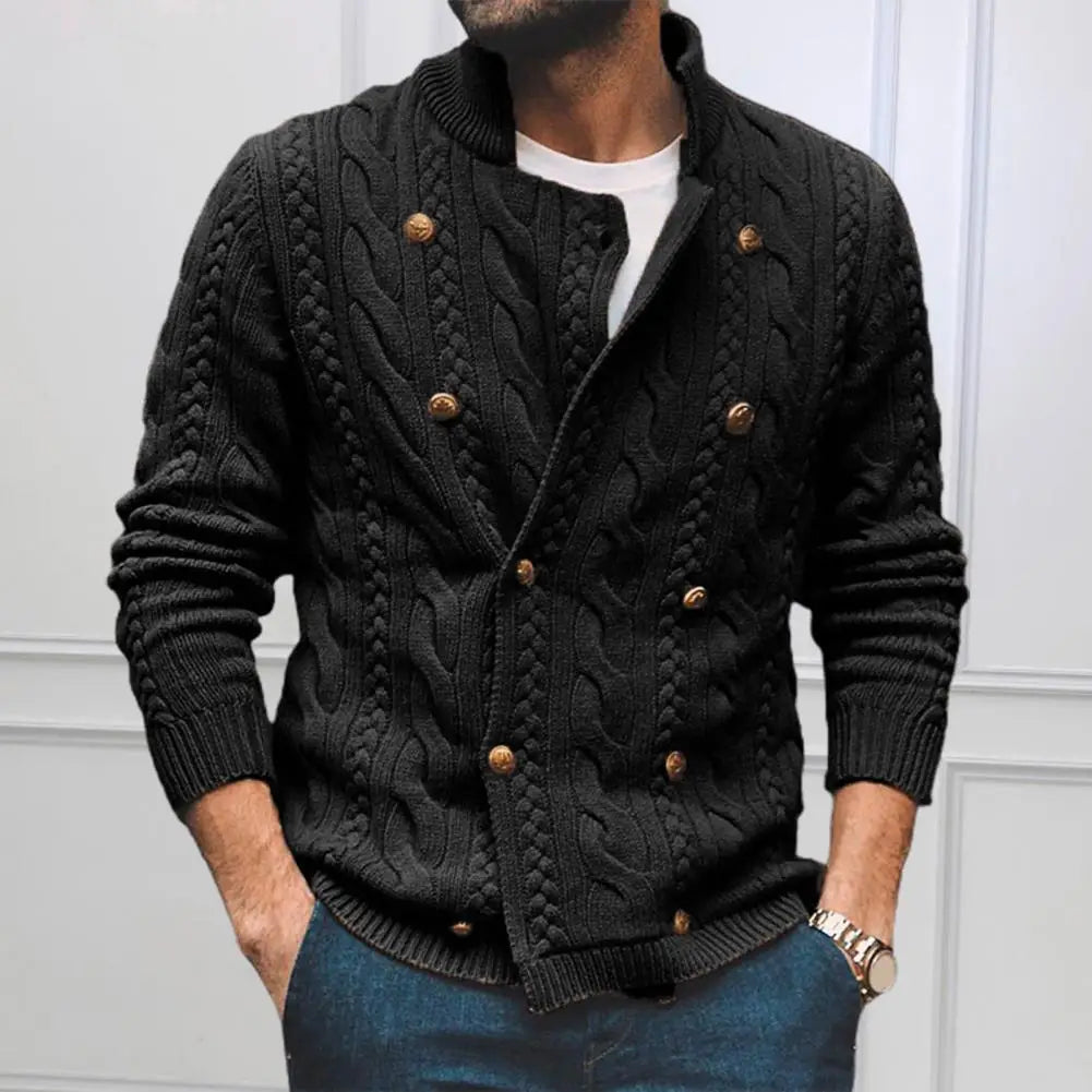 Winter Autumn Men Cardigan Sweater Men's V Neck Warm Knitting Sweaters Male Casual Slim Fit Jumper Clothes Jacket Coat Male 2024