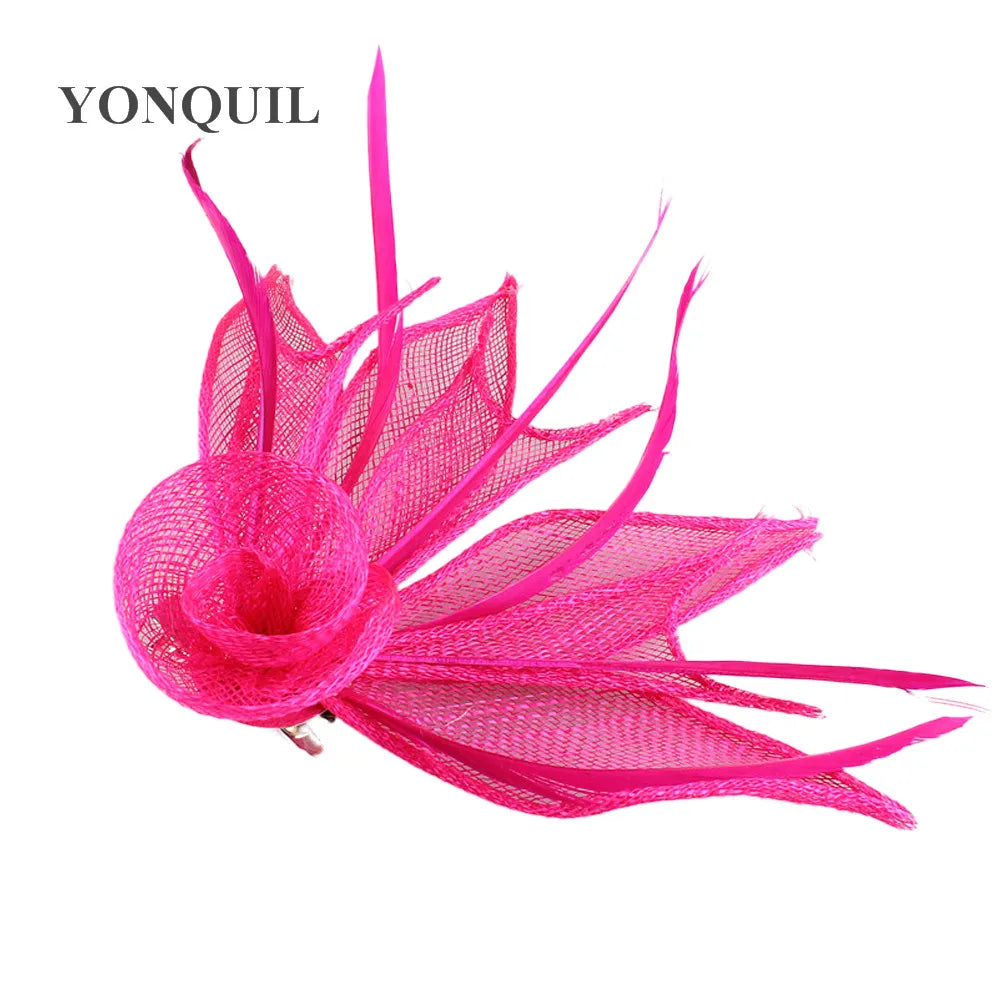 Girs Fascinator Nice Sinamay Show Headwear Hairpin Ladies Fashion Chuch Headwear Hair brooch Women Wedding Hair Accessories