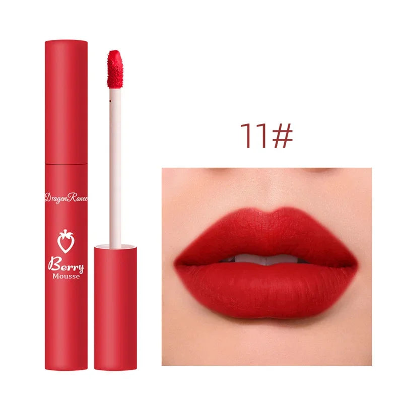 Liquid Lipstick Sexy Long Lasting Lipgloss Moisturizing Matte Velvet Lip Glaze Waterproof Non-marking Natural Lips Makeup Tint