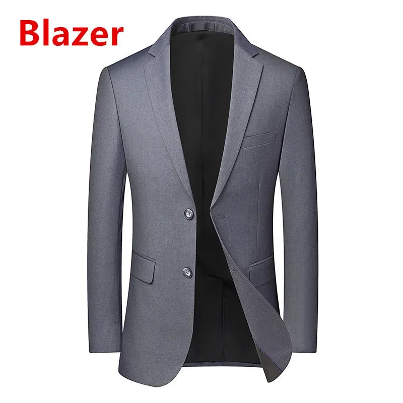 New Wedding Suit for Men (suit + Vest + Trousers) Solid Color Business Suit 3/2 Business Suit for The Bridegroom and Best Man