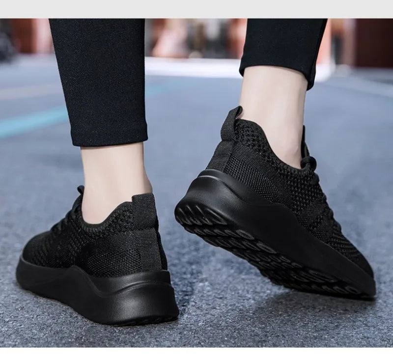 Women Casual Shoes Fashion Breathable Walking Mesh Flat Sneakers 2024 Anti-slip Vulcanized Shoe Female Footwear Size 36-42