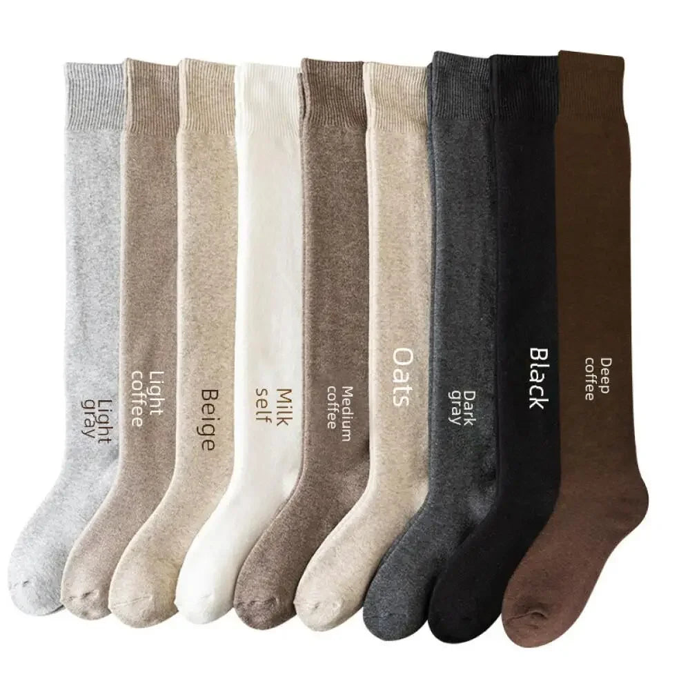 Cashmere Tall Socks Women's Fuzzy-Lined Plush Cozy Winter Hosiery Leg Covers Over-Knee Socks Bestseller Warm Thick Stockings