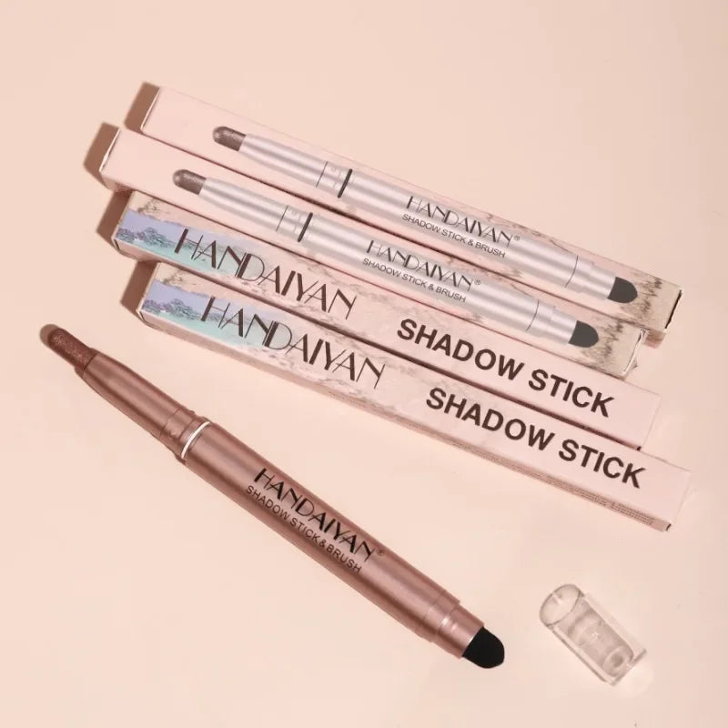 Colorful Eyeshadow Stick Pink Brown Green Black Eyeshadow Pencil High Gloss Pearlescent Shadow Sticks Waterproof Stage Makeup