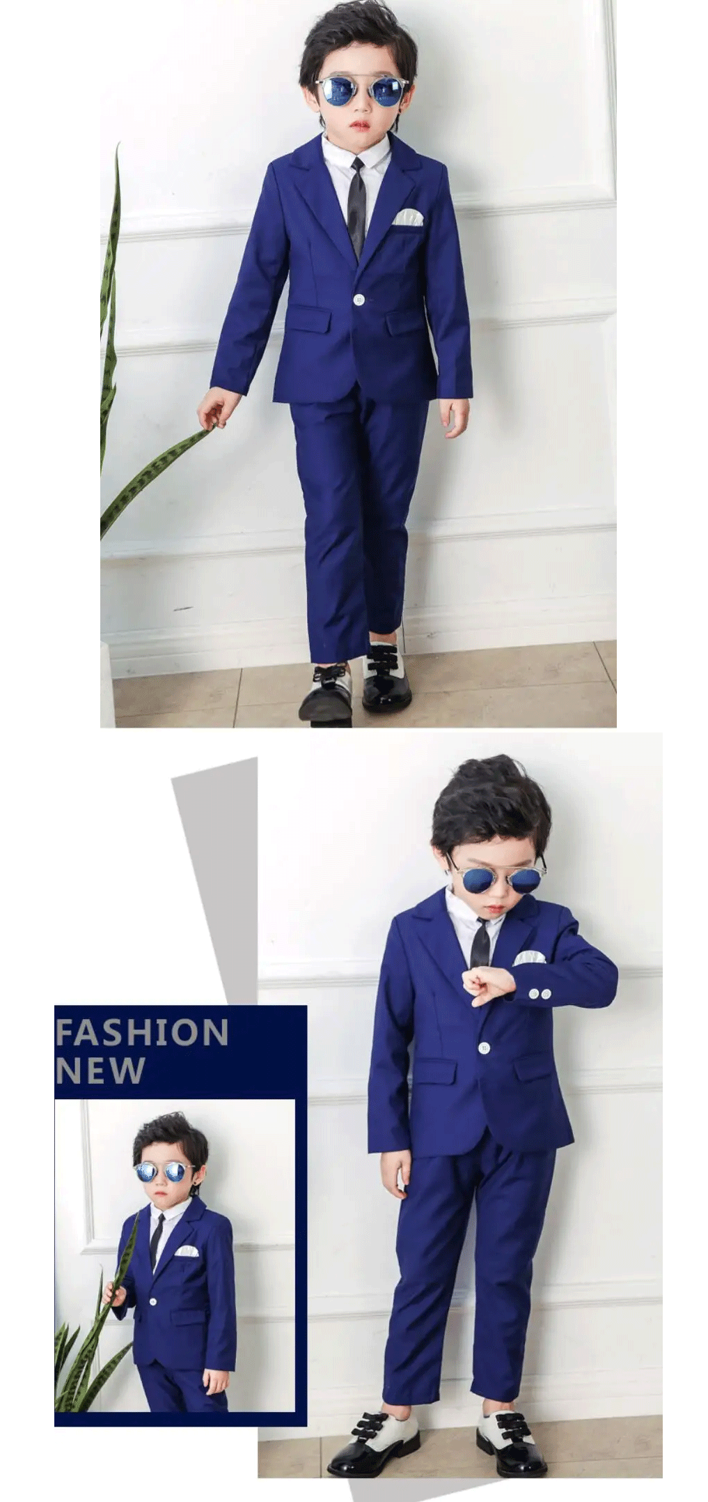 2024 Boys Suits for Weddings Blazer Pants Kids Formal Clothes Dresses Children Party Sets Classic Teeanger Boy School Uniform