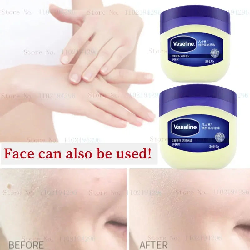 Vaseline Body Repair Cream Moisturizing Water Locking Hand and Foot Crack Cream No Fragrance Nourishes and Brightens Skin Color