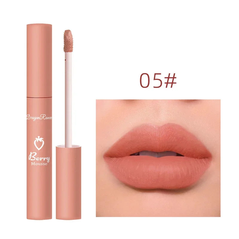 Liquid Lipstick Sexy Long Lasting Lipgloss Moisturizing Matte Velvet Lip Glaze Waterproof Non-marking Natural Lips Makeup Tint