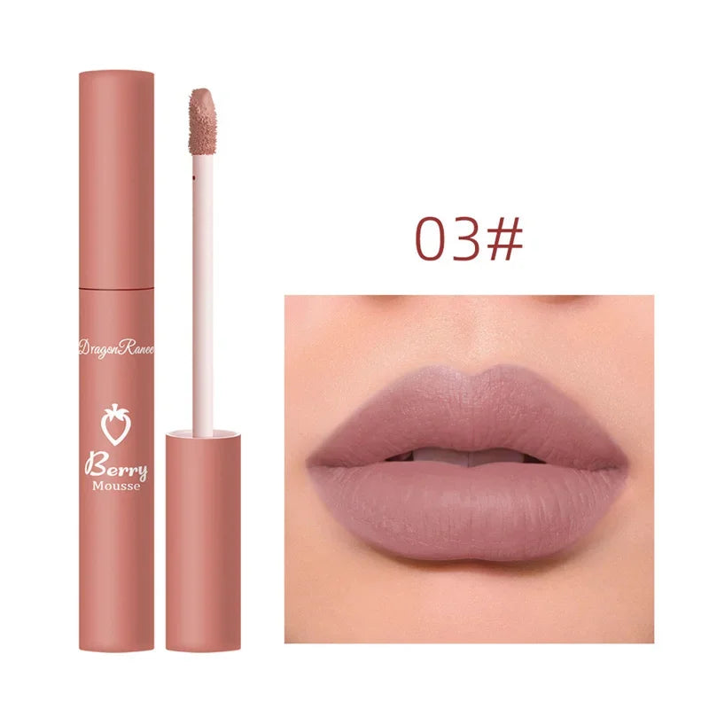 Liquid Lipstick Sexy Long Lasting Lipgloss Moisturizing Matte Velvet Lip Glaze Waterproof Non-marking Natural Lips Makeup Tint