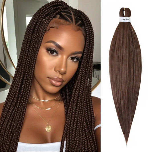 Braiding hair Extension Braids Synthet Crochet hair Pre Stretched Braiding Hair for Crochet Box Braid Hair For Women DIY Cospla