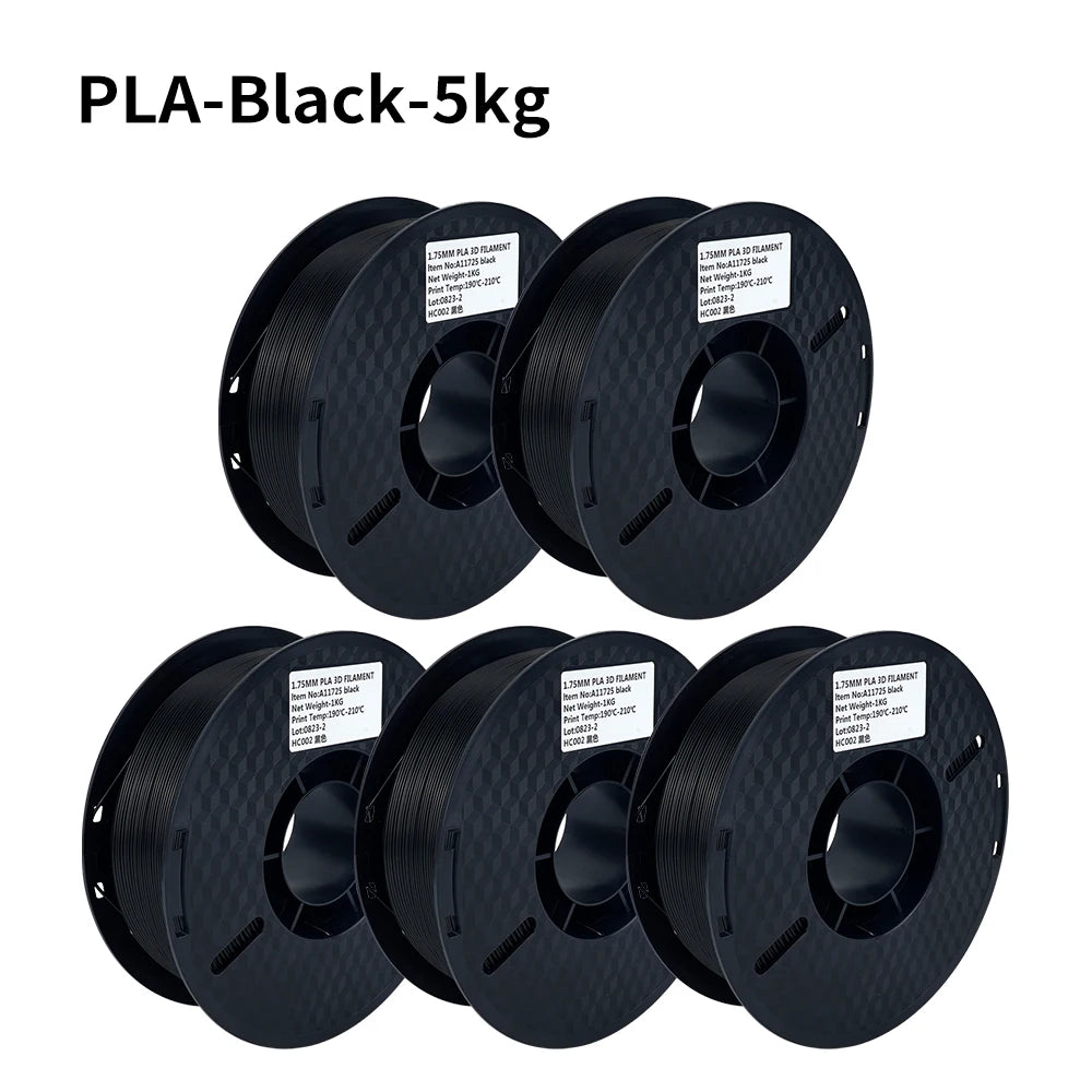 KEEPANG 5KG Filament 1.75mm PLA Vacuum Package No Bubble black White A Variety of Colors Fast Ship 3d printer Accessories