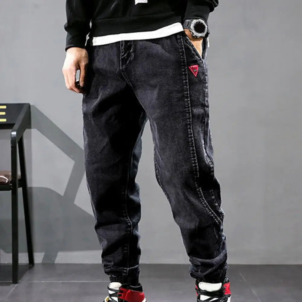 Streetwear Hip Hop Cargo Pants Men's Jeans Cargo Pants Elastic Harun Pants Joggers Pants 2022 Autumn and Winter