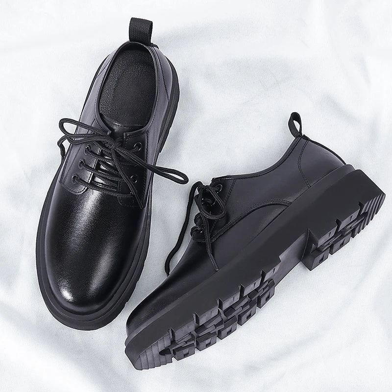 Casual Leather Men's Formal Dress Footwear Anti Slip Leisure Oxford Shoes Versatile Male Sneakers Outdoor Walking Shoes Trainers