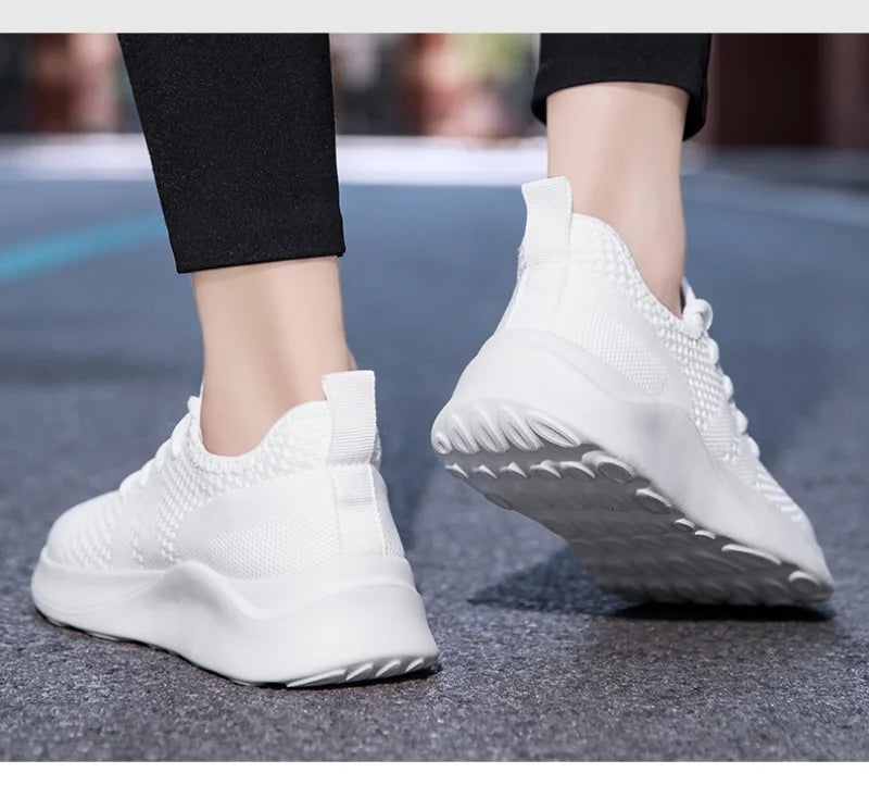 Women Casual Shoes Fashion Breathable Walking Mesh Flat Sneakers 2024 Anti-slip Vulcanized Shoe Female Footwear Size 36-42