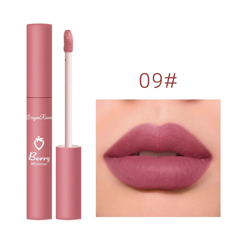 Liquid Lipstick Sexy Long Lasting Lipgloss Moisturizing Matte Velvet Lip Glaze Waterproof Non-marking Natural Lips Makeup Tint