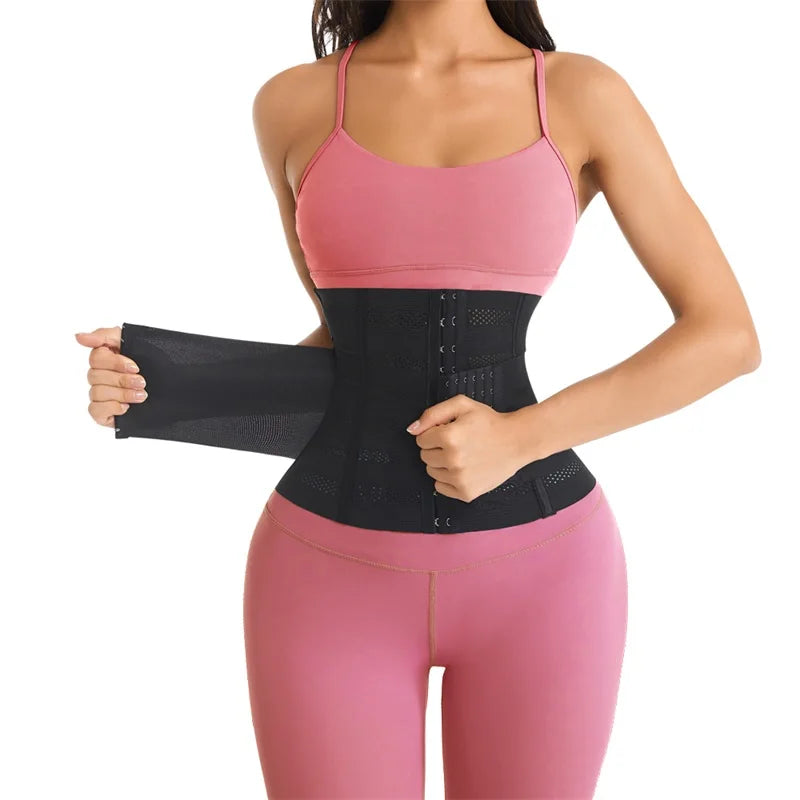 MiiOW Waist Trainer Corset Women Binders Shapers Tummy Wrap Body Shapewear Slimming Belt Flat Belly Workout Postpartum Girdle