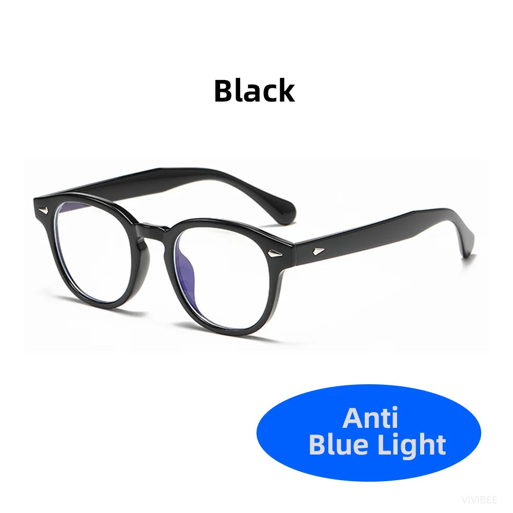 Classic Square Black Blue Light Blocking Glasses 2024 Men Vintage CLear Bluelight Lens Eyeglasses Frame Women