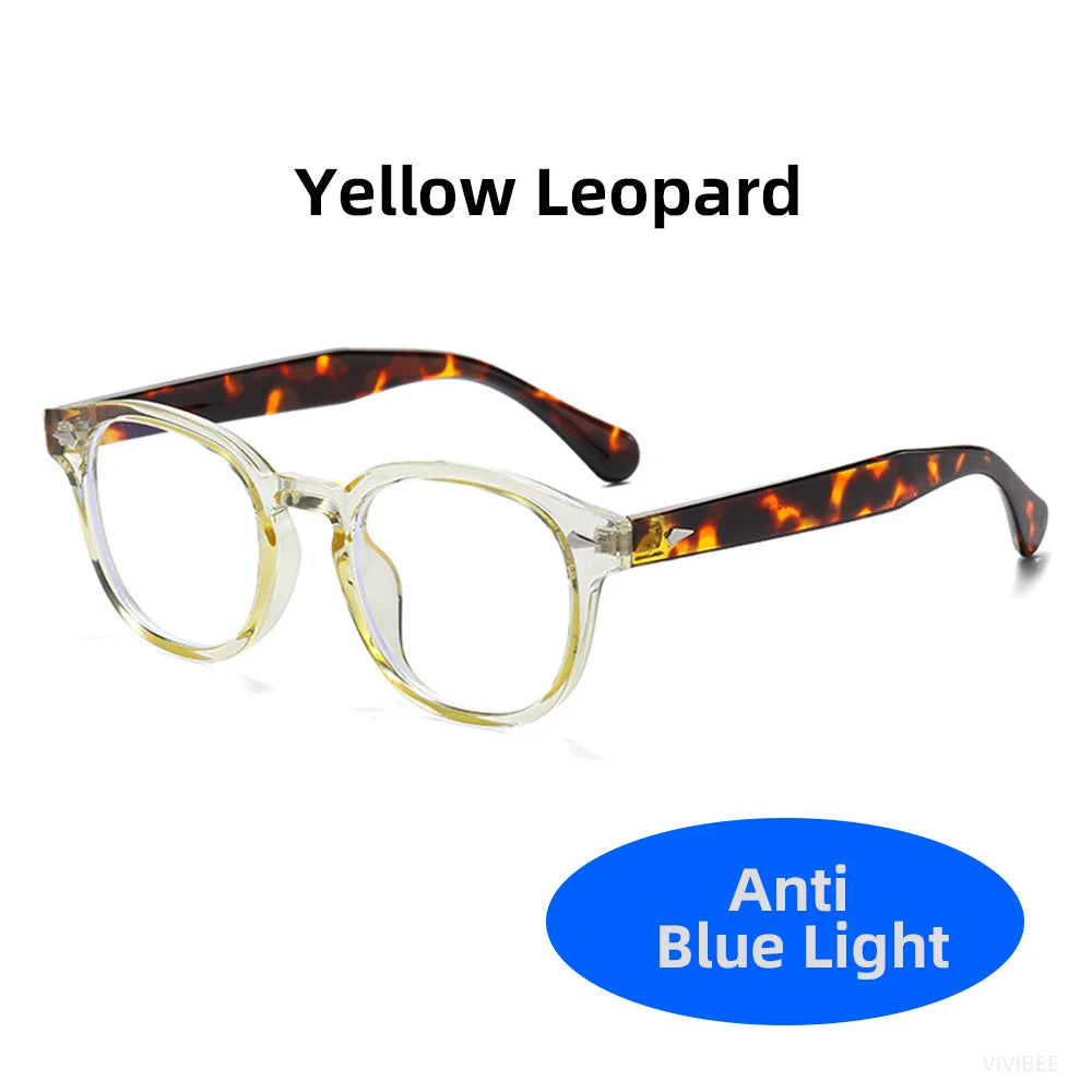 Classic Square Black Blue Light Blocking Glasses 2024 Men Vintage CLear Bluelight Lens Eyeglasses Frame Women